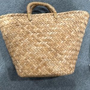 KAYU Sur straw tote with removable liner